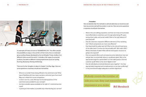 Marketing and sales in the fitness sector